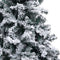 vidaXL - Kunstkerstboom - met - sneeuw - 210 - cm - groen
