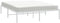 vidaXL - Bedframe - metaal - wit - 150x200 - cm