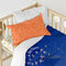 Dekbedovertrek set HappyFriday Le Petit Prince Migration Multicolour Wieg voor baby's 2 Onderdelen