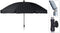 Tom Strandparasol 250 Cm Polyester/aluminium Zwart/zilver