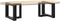 vidaXL - Salontafelpoten - 2 - st - T-vormig - 50x25x(30-31) - cm - staal - zwart