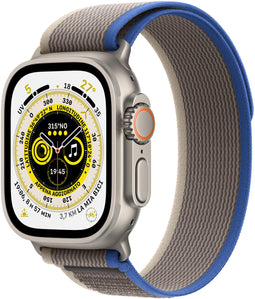 Apple Watch Ultra - Smartwatch - Titanium bandje - Blauw Grijs