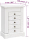 vidaXL - Sieradenkastje - met - spiegel - 25x13,5x34 - cm - MDF