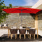 Angel Living Tuinparasol - 2 x 3 m - Kantelbaar - Aluminium - Rood