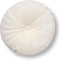 Dutch Decor - KAJA - Sierkussen rond velvet Ø40 cm - Snow White - wit