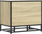 vidaXL - Schoenenbank - 60x40x53,5 - cm - bewerkt - hout - en - metaal - sonoma - eiken