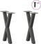 vidaXL - Salontafelpoten - 2 - st - X-vormig - 28x(42-43) - cm - staal - antraciet