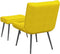 vidaXL - Relaxstoel - met - voetenbank - fluweel - geel