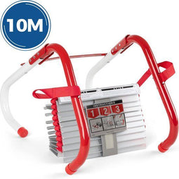 ALDORR Noodladder - Brandladder - 10 meter - Opvouwbaar en Antislip