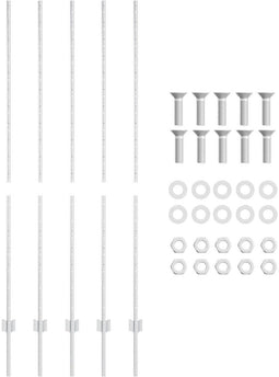 vidaXL - Hekpalen - 10 - stuks - U-Channel - 150 - cm - Gegalvaniseerd - Staal