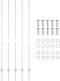 vidaXL - Hekpalen - 10 - stuks - U-Channel - 150 - cm - Gegalvaniseerd - Staal