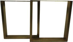 Tafelpoten U-model Set van 2 - 72x10x69 - Antique gold - Metaal