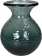 Vaas gerecycled glas petrol 15x15x18.5 cm