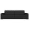 vidaXL - Vloersofa - Bed - 2-in-1 - Zwart - 245x150x60.5 - cm - Stof