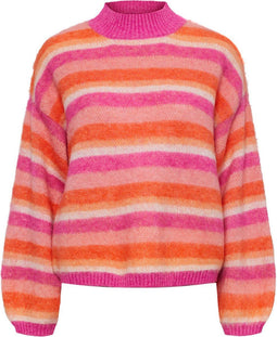 PIECES PCNOELLA LS HIGH-NECK KNIT BC - Dames Trui - Maat XL