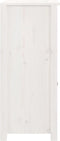 vidaXL - Dressoir - 40x35x80 - cm - massief - grenenhout - wit