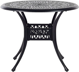 ANCONA - Tuinset voor 4 - Zwart - Aluminium