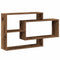vidaXL - Wandschap - 104x20x58,5 - cm - bewerkt - hout - oud - houtkleurig