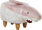 SHARK - Hocker - Roze/Wit - Polyester