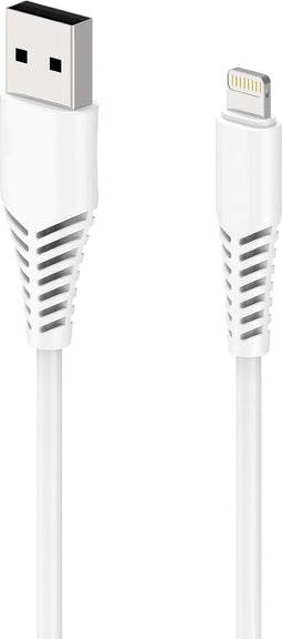 2GO USB-kabel Apple Lightning stekker, USB-A stekker 1.00 m Wit 797288