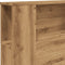 vidaXL - Hoofdbordkast - 200x18,5x102,5 - cm - bewerkt - hout - artisanaal - eiken