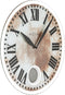 NeXtime - Wandklok - 43 x 4.2 cm - Glas - Wit - 'Romana'