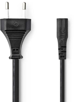 Nedis PCGP11060BK20 - Stroomkabel Euro-connector - 200 cm - Zwart