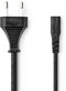 Nedis PCGP11060BK20 - Stroomkabel Euro-connector - 200 cm - Zwart