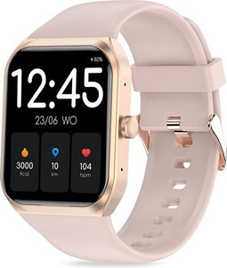 FITAGE Smartwatch - Smartwatch - Stappenteller Hartslagmeter - Roze