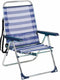 Vouwbare Stoel Alco Zeeman Wit Aluminium Marineblauw