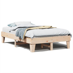 vidaXL - Bedframe - zonder - matras - massief - grenenhout - 120x200 - cm