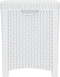 vidaXL - Tuinbox - 39x39x46 - cm - PP - rattan - wit