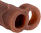 Pipedream Fantasy X-Tensions sleeve Perfect Extention - With Ball Strap bruin