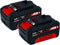 Einhell 4511489 - Accu Twinpack - 18 V/4.0 Ah - 2 stuks