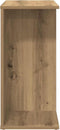 vidaXL - Nachtkastjes - 2 - st - 46,5x29x61 - cm - bewerkt - hout - artisanaal - eiken