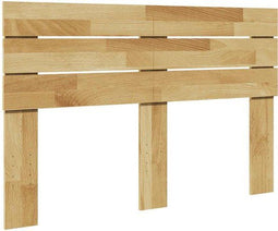 vidaXL - Hoofdbord - 120 cm - massief eikenhout - bruin