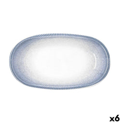 Bidasoa Lea - Snackdienblad - Stapelbaar Geschikt voor afwasmachine en magnetron - Wit (6 stuks)