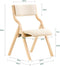 SoBuy FST40-Wx2 - Klapstoel - Opvouwbaar met Zitkussen - Wit (2 stuks)