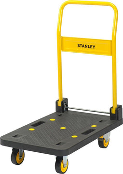Stanley Opvouwbare Platformwagen PC508 - Max. 150KG - Aluminium - 74 x 47 CM - Voor Klussen, Reizen en Verhuizen - Geel/Zwart
