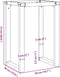 vidaXL - Eettafelpoten - O-frame - 50x40x73 - cm - gietijzer