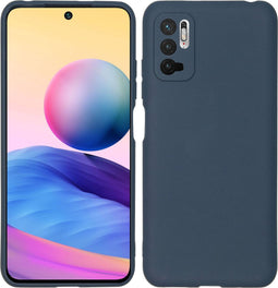 iMoshion Hoesje Geschikt voor Xiaomi Redmi Note 10 (5G) Hoesje Siliconen - iMoshion Color Backcover - Donkerblauw