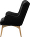 Beliani VEJLE - Chesterfield fauteuil - Zwart - Fluweel