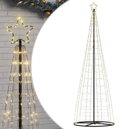 vidaXL - LED-kerstboom - 550 - LEDs - warm - wit - 304 - cm