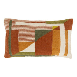 Urban Nature Culture Blythe - Sierkussen 70x40 - Geweven patroon - Multicolor
