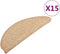 vidaXL - Trapmatten - zelfklevend - 15 - st - 65x21x4 - cm - lichtbruin