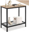 tectake® Filton - Bijzettafel - Industrieel design met 2 legplanken - Lichtbruin Eiken Sonoma