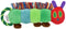 Eric Carle Rupsje Nooitgenoeg - Pluche Hondenspeeltje - Met Trek- en Flostouw 23 cm (1 stuk)