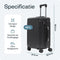 Pathsail® Handbagage Koffer 40L - Lichtgewicht Trolley - TSA slot & 360 graden spinner wielen - Wit