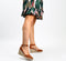 PS Poelman Enid - Espadrilles met Sleehak 8 cm - Cognac Bruin - Maat 41