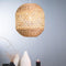 Light & Living Tripoli Hanglamp - Rotan Naturel/Wit - Ø42x47cm
